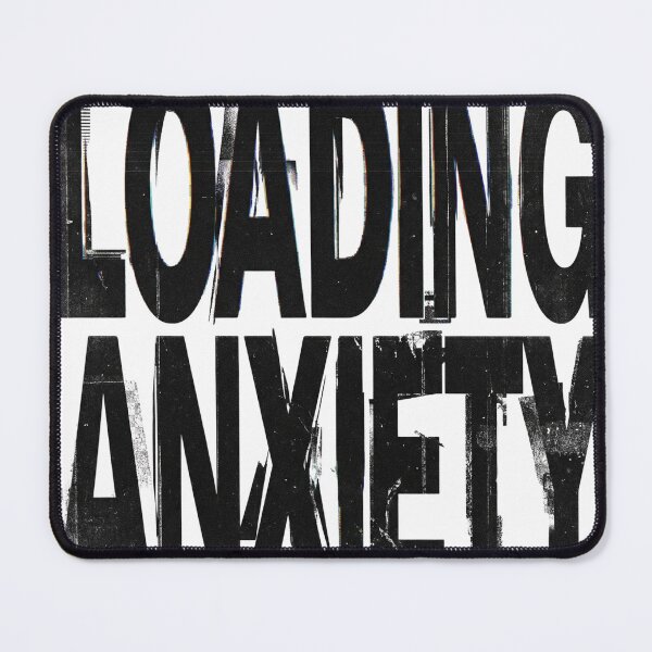 Item preview, LOADING ANXIETY | Glitch Brutalist Typography Design designed and sold by afarkar.