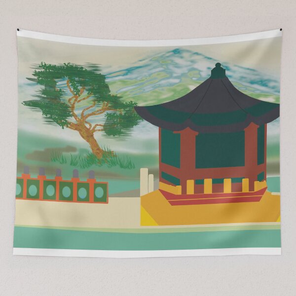 Item preview, Asian landscape designed and sold by dariosArt.