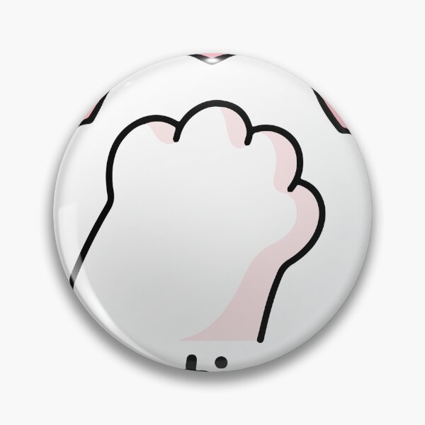 Item preview, Emotional Support Cute Cat Paw Kawaii Pink Hearts designed and sold by Colorful Dreams.