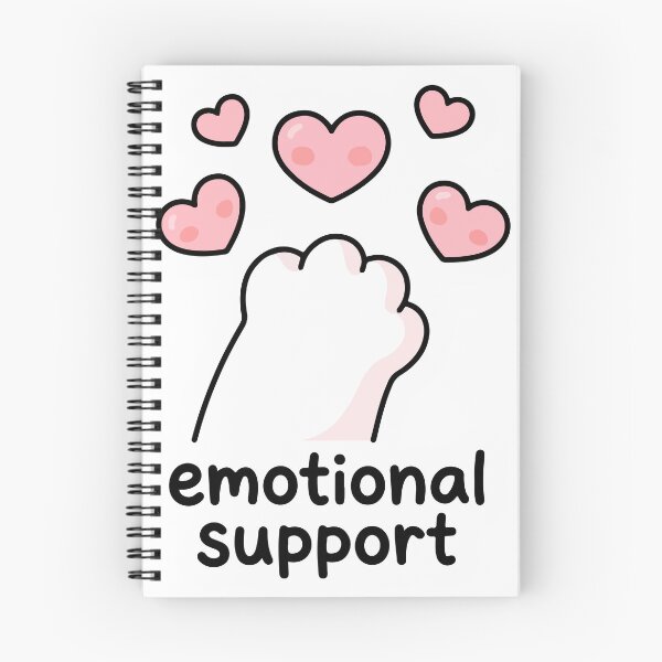 Item preview, Emotional Support Cute Cat Paw Kawaii Pink Hearts designed and sold by Colorful Dreams.