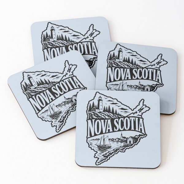 Item preview, Nova Scotia Canada Lighthouse and Atlantic Canadian Coast Silhouette designed and sold by meganohm.