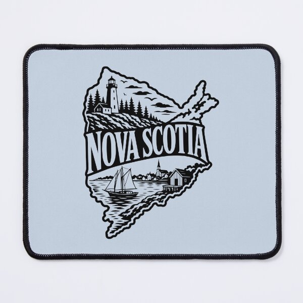 Item preview, Nova Scotia Canada Lighthouse and Atlantic Canadian Coast Silhouette designed and sold by meganohm.