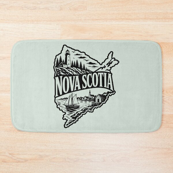 Item preview, Nova Scotia Canada Lighthouse and Atlantic Canadian Coast Silhouette designed and sold by meganohm.