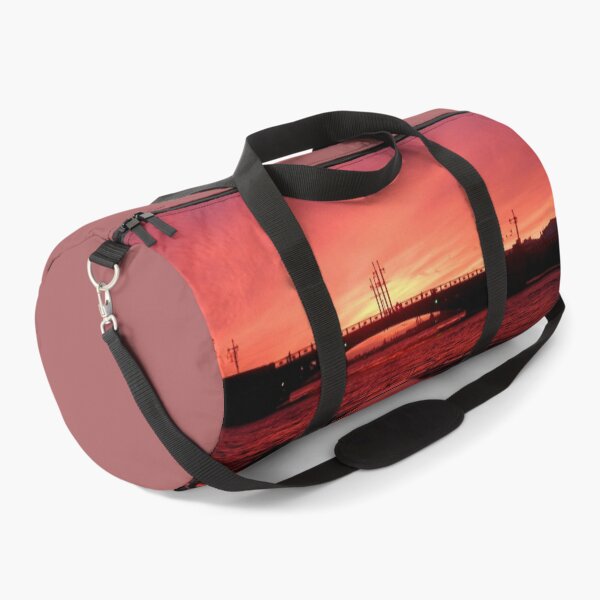 Item preview, Crimson Sunset River Cruise: Dramatic City Skyline designed and sold by Apex_Visuals.