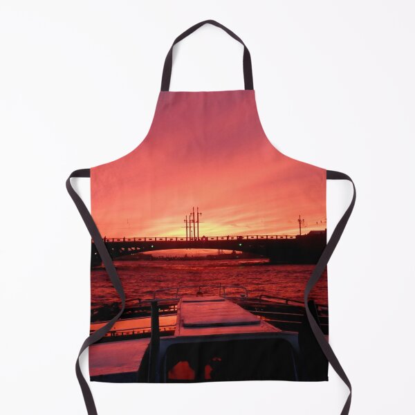 Item preview, Crimson Sunset River Cruise: Dramatic City Skyline designed and sold by Apex_Visuals.