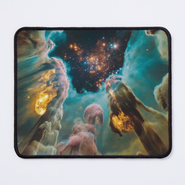Item preview, Pillars of Creation Art — Vibrant Cosmic Nebula Print, Abstract Galaxy Space Art for Stargazers, Astronomy Lovers & Home Decor designed and sold by OandSDesigns23.