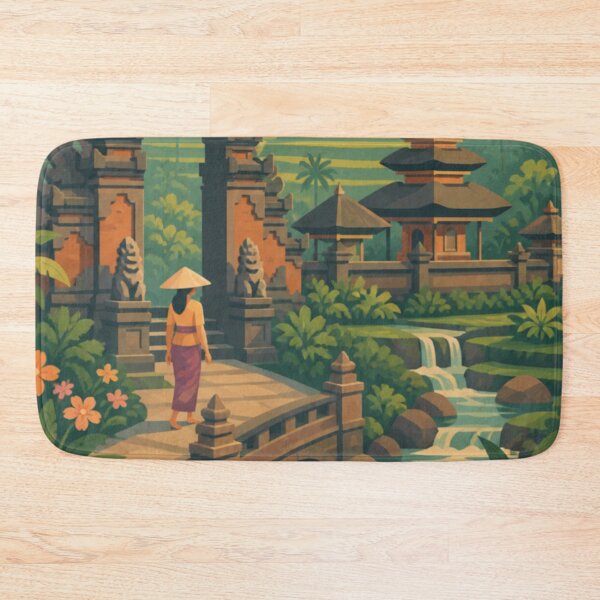 Item preview, Ubud Bali Travel Poster designed and sold by MatthewHeights.