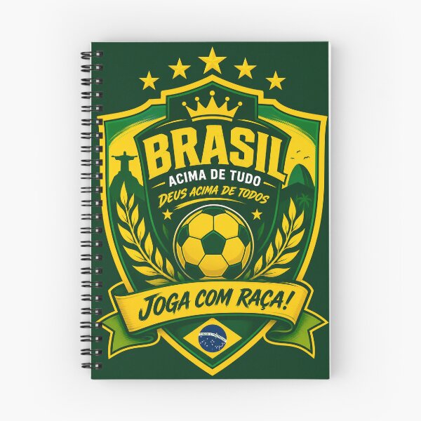 Item preview, Brazil Football Fans Emblem — Emerald & Gold Vector Badge Design designed and sold by Jandedan.