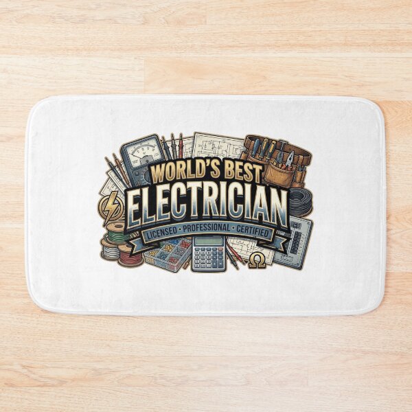 Item preview, World's Best Electrician Licensed Professional designed and sold by CdnVeteranGraphics .