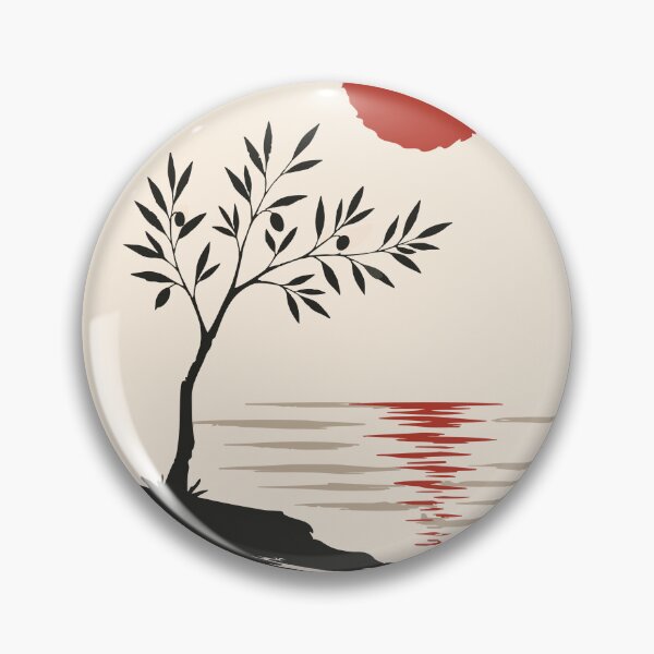 Item preview, Minimalist Coastal Tree Art designed and sold by Studio pod Burom.
