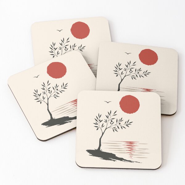Item preview, Minimalist Coastal Tree Art designed and sold by Studio pod Burom.