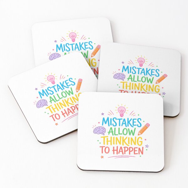 Item preview, Mistakes Allow Thinking to Happen designed and sold by JulyClub.