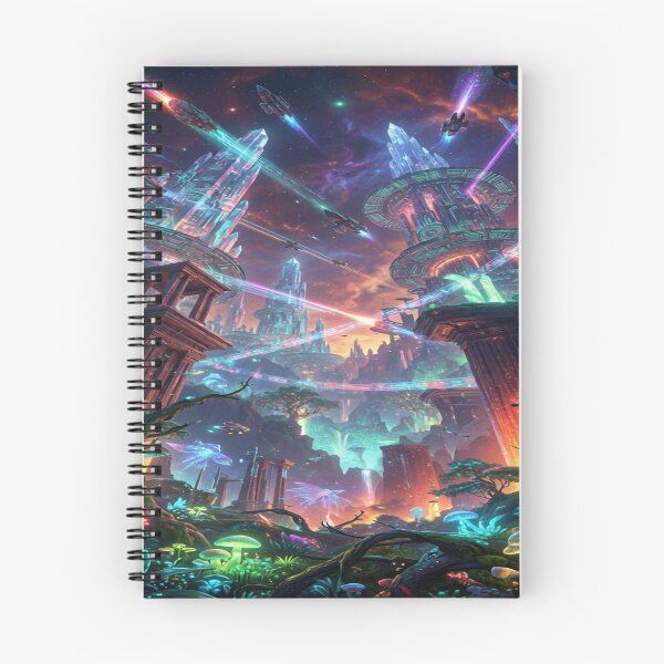 Item preview, Ascension Path – Neon Starborn Realm designed and sold by RavenCrow444.