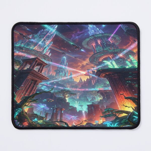 Item preview, Ascension Path – Neon Starborn Realm designed and sold by RavenCrow444.