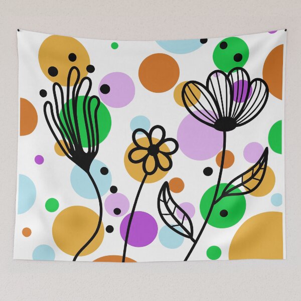 Item preview, Colorful Geometric Floral Boho Abstract designed and sold by Sartoris Art.