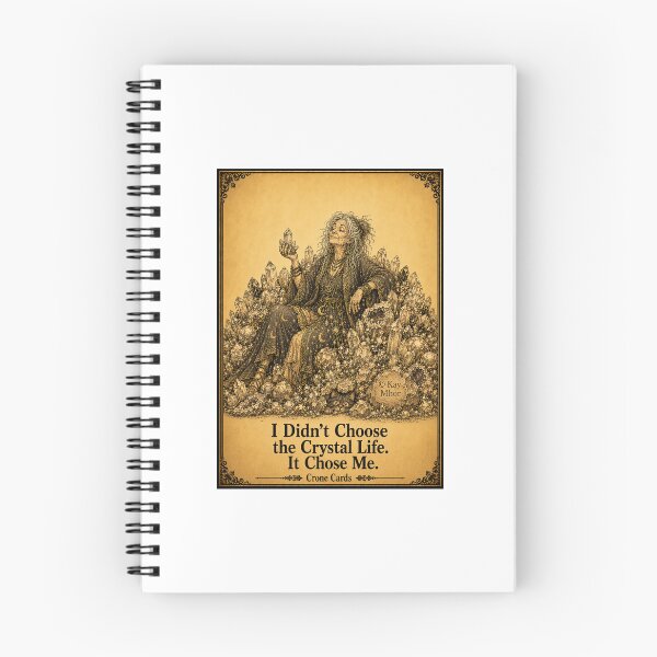 Item preview, Crone Cards - I Didn't Choose the Crystal Life. It Chose Me. designed and sold by Kay Mhor Studio.