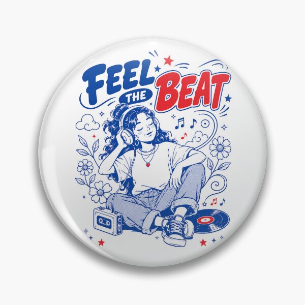 Item preview, Feel The Beat Retro Music Girl designed and sold by olosra.