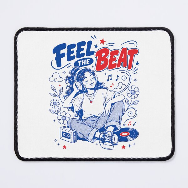 Item preview, Feel The Beat Retro Music Girl designed and sold by olosra.