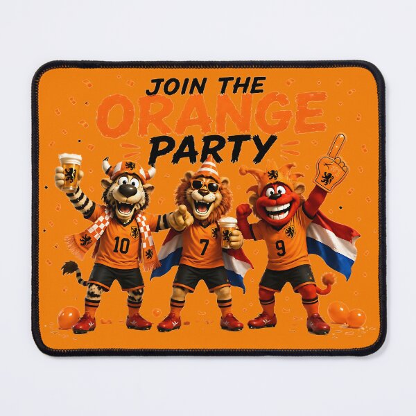 Item preview, Join The Orange Party – Funny Netherlands Soccer Fan designed and sold by WabiSabiSjak.