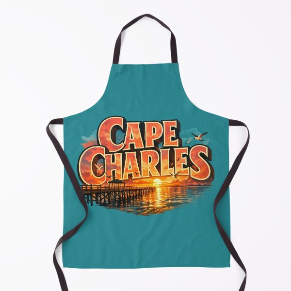 Item preview, Cape Charles Sunset Pier Coastal Vintage designed and sold by MythicCotton.