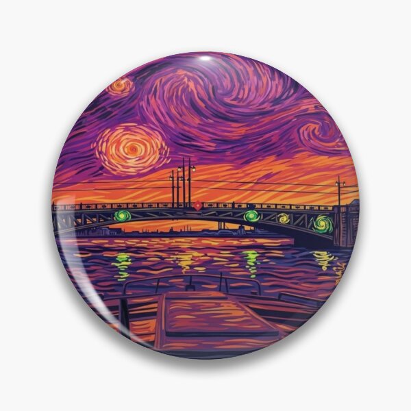 Item preview, Starry Night River Cruise: Van Gogh Inspired Cityscape designed and sold by Apex_Visuals.