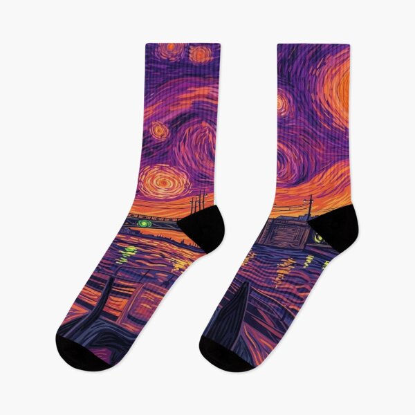 Item preview, Starry Night River Cruise: Van Gogh Inspired Cityscape designed and sold by Apex_Visuals.