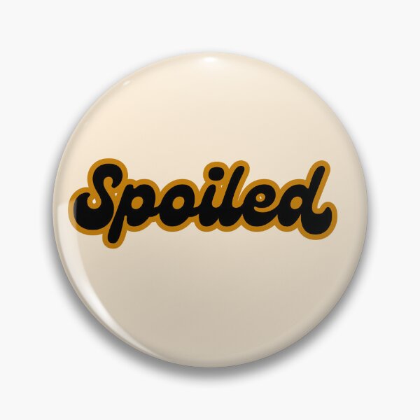 Item preview, SPOILED Brown and Black Typography Minimal Aesthetic Modern Statement Design designed and sold by KleanGirlAesthetics.