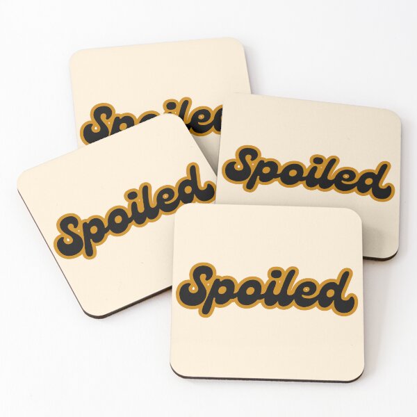 Item preview, SPOILED Brown and Black Typography Minimal Aesthetic Modern Statement Design designed and sold by KleanGirlAesthetics.