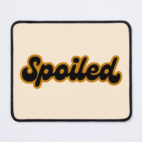 Item preview, SPOILED Brown and Black Typography Minimal Aesthetic Modern Statement Design designed and sold by KleanGirlAesthetics.