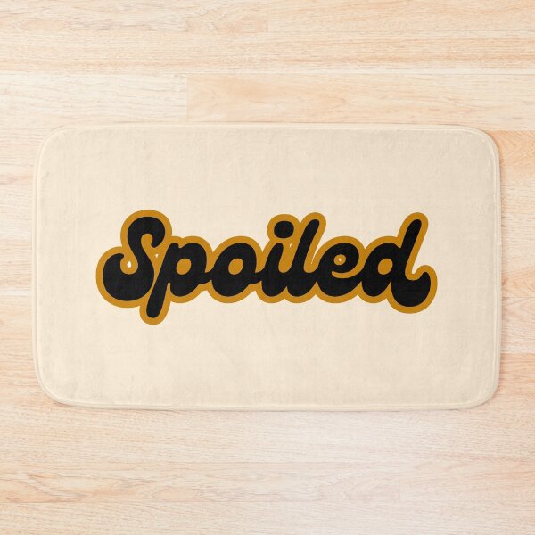 Item preview, SPOILED Brown and Black Typography Minimal Aesthetic Modern Statement Design designed and sold by KleanGirlAesthetics.