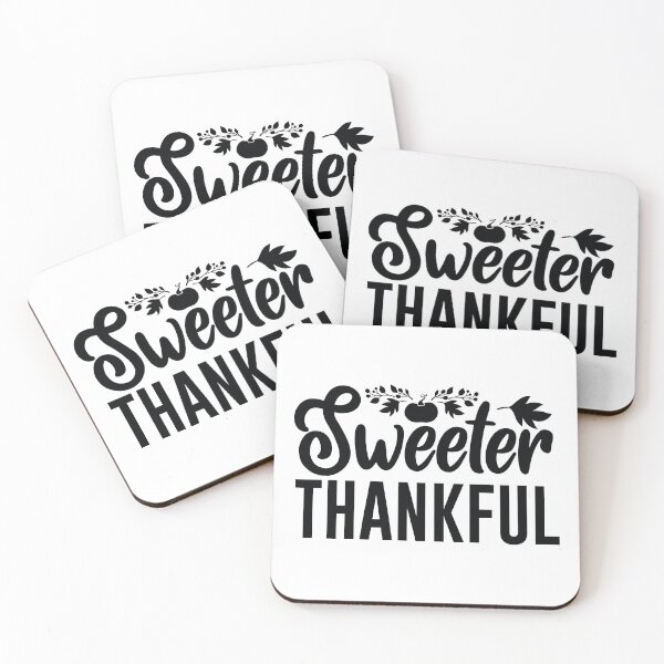 Item preview, Sweeter Thankful - Cute Autumn Thanksgiving Holiday Turkey Feast Gift designed and sold by FuzionRaptor.
