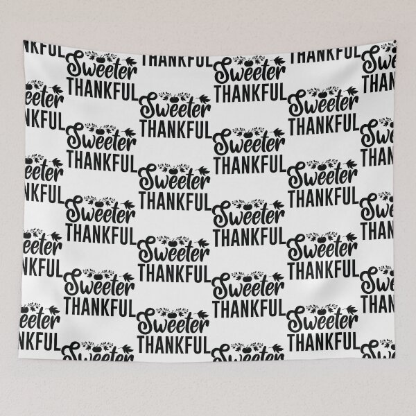 Item preview, Sweeter Thankful - Cute Autumn Thanksgiving Holiday Turkey Feast Gift designed and sold by FuzionRaptor.