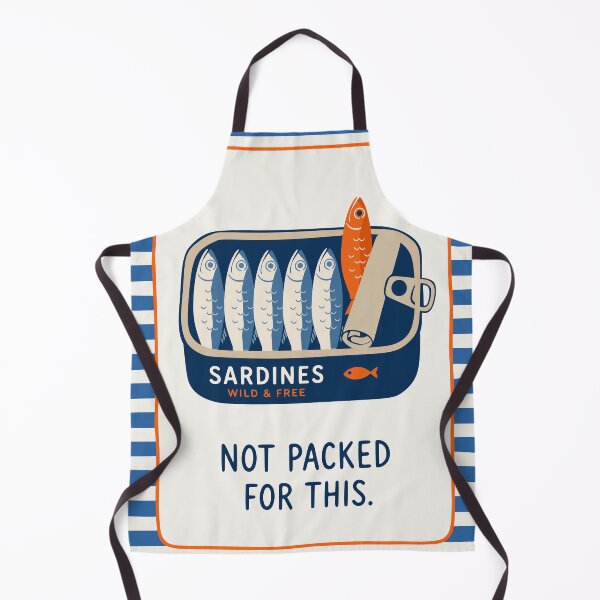 Item preview, Funny Sardine Art Print, Stripes Decor designed and sold by Studio pod Burom.