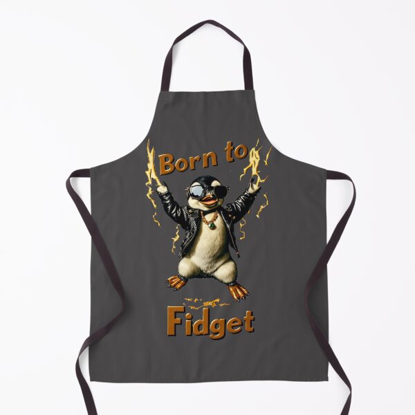 Artikelvorschau, Born to Fidget - ADHS Pinguin Rebell Vintage_03 entworfen und verkauft von Shift-Bloom.