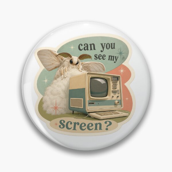 Item preview, Can you see my screen silkworm Moth designed and sold by Urbantheseus.