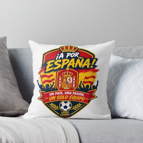 Item preview, Spain Football Fans Emblem — Red & Yellow Vector Badge Design designed and sold by Jandedan.