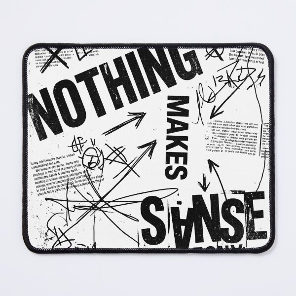 Item preview, NOTHING MAKES SENSE | Brutalist Anti Design Statement Tee designed and sold by afarkar.
