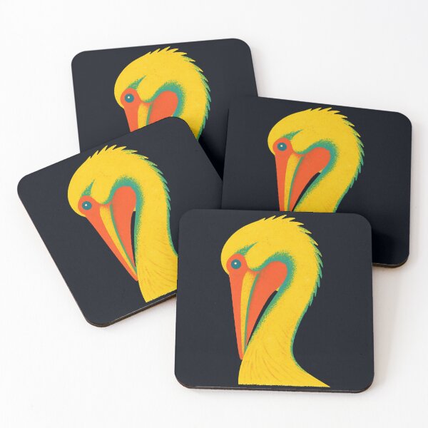 Item preview, Mod Nature Art No.4: Vivid Retro Pelican designed and sold by NO BEAVER NO PUNK.