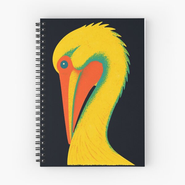Item preview, Mod Nature Art No.4: Vivid Retro Pelican designed and sold by NO BEAVER NO PUNK.