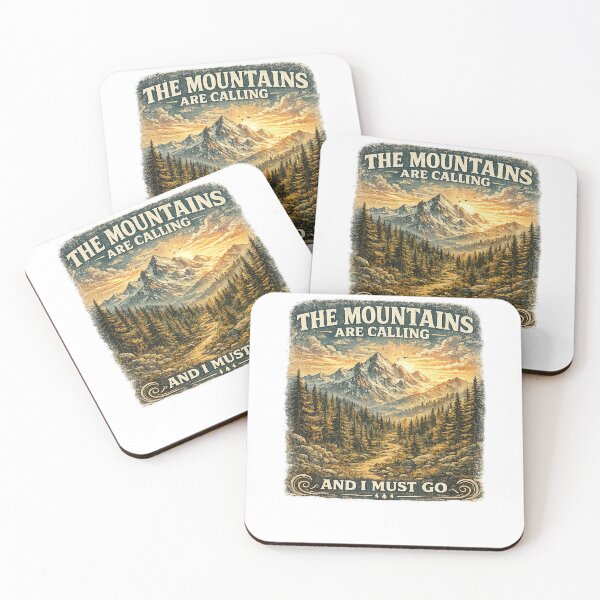 Item preview, The Mountains Are Calling And I Must Go Vintage Hiking Adventure Design designed and sold by Globivara Studio.