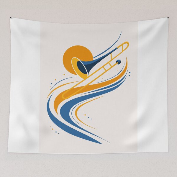 Item preview, Abstract Trombone Art designed and sold by Studio pod Burom.
