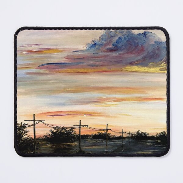 Item preview, Washed-out road, acrylic painting designed and sold by GiSilver.
