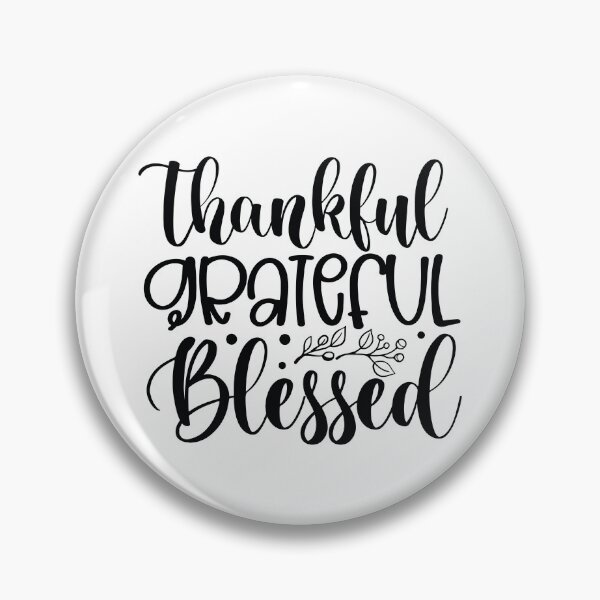 Item preview, Thankful Grateful Blessed - Cute Autumn Thanksgiving Holiday Turkey Feast Gift designed and sold by FuzionRaptor.