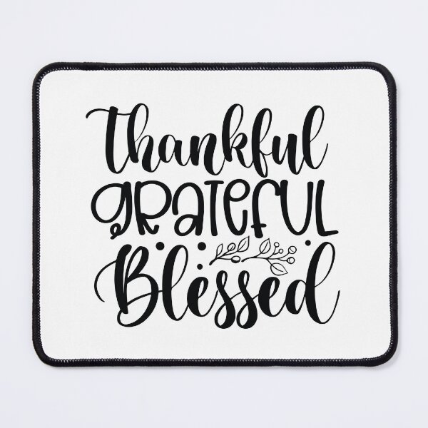 Item preview, Thankful Grateful Blessed - Cute Autumn Thanksgiving Holiday Turkey Feast Gift designed and sold by FuzionRaptor.