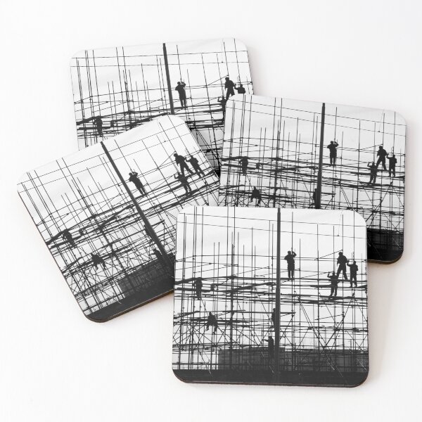 Item preview, Construction workers on scaffolding designed and sold by stevanovicigor.