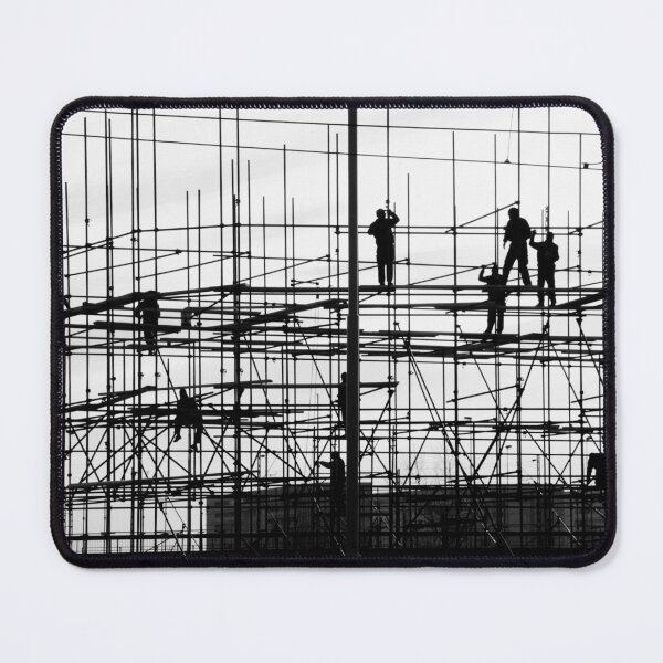 Item preview, Construction workers on scaffolding designed and sold by stevanovicigor.