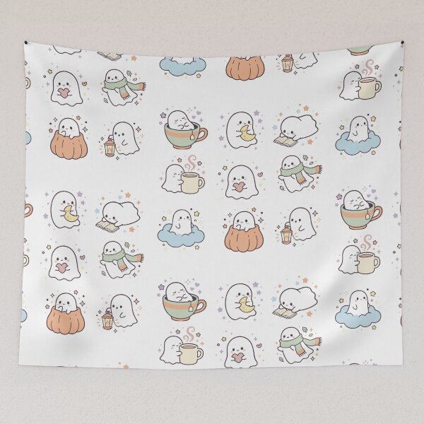Item preview, Cute little ghost figures with cozy feeling  designed and sold by Zatch-Bell.