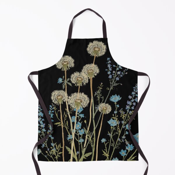 Item preview, Dandelion puff and blue flowers designed and sold by uunaa.