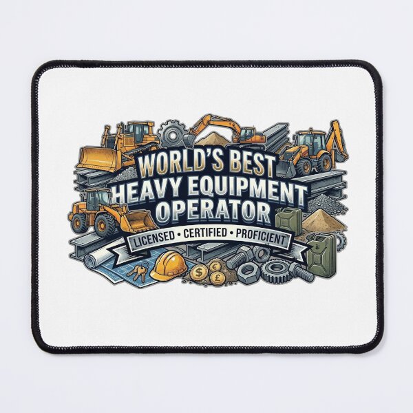 Item preview, World's Best Heavy Equipment Operator Licensed designed and sold by CdnVeteranGraphics .