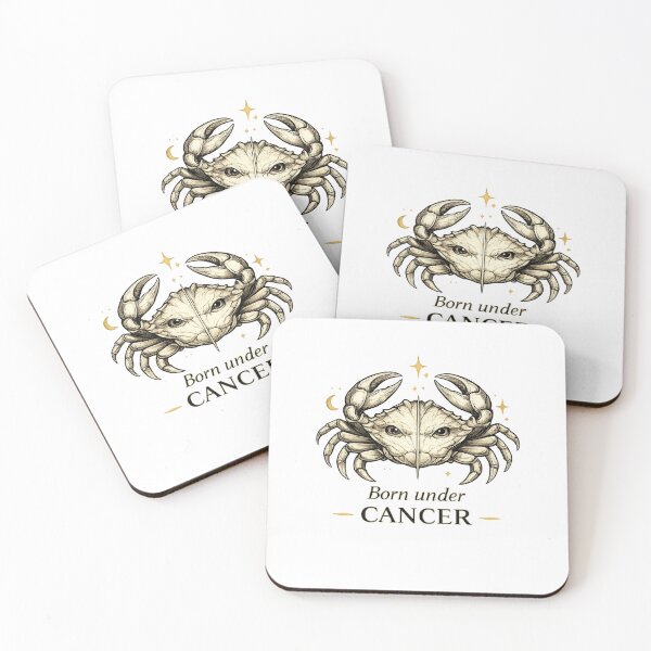 Item preview, Cancer Zodiac Crab | Born Under Cancer | Luxury Astrology Art | Celestial Horoscope Gift | Minimalist Star Sign Design designed and sold by Emoji Emblems.